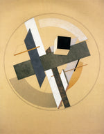 Proun AII, vintage artwork by El Lissitzky, 12x8" (A4) Poster