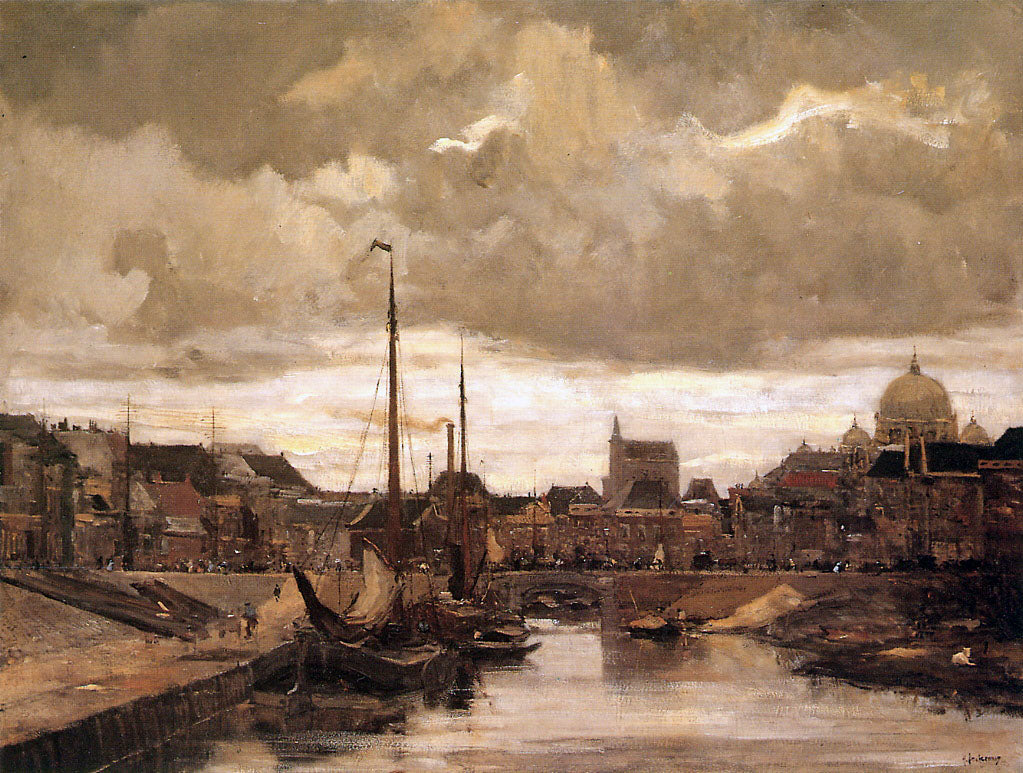 aringkade With Signpost In Scheveningen by Floris Arntzenius,A3(16x12")Poster