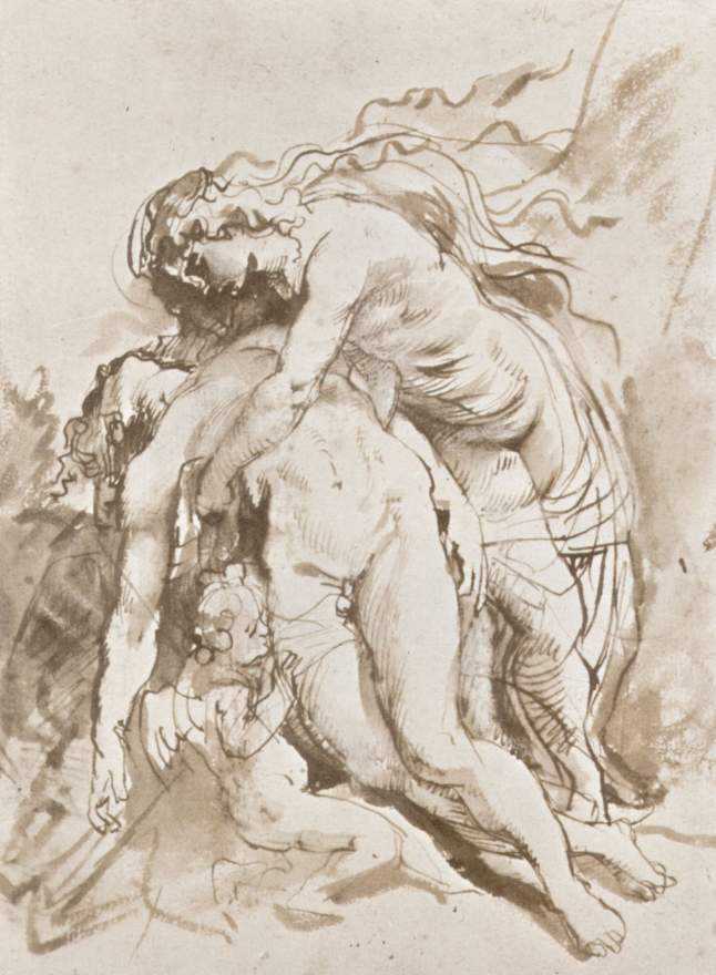 Death of Adonis, vintage artwork by Peter Paul Rubens, 12x8" (A4) Poster
