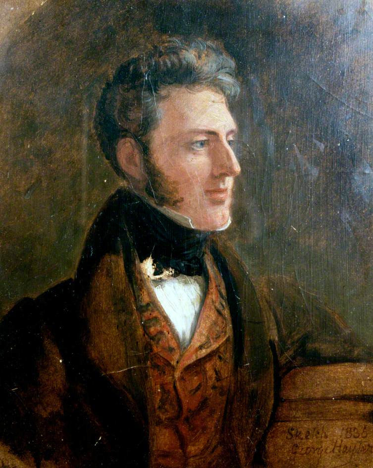 Charles Shaw Lefevre, 1st Viscount Eversley, vintage artwork by George Hayter, 12x8" (A4) Poster