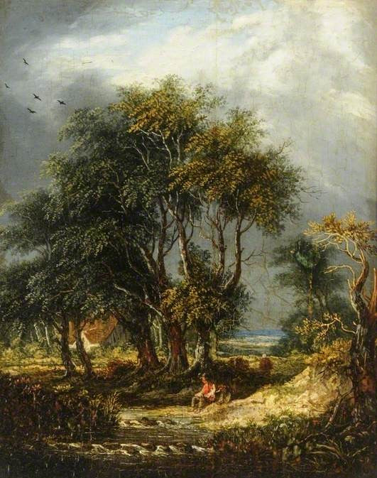 a Woody Landscape, vintage artwork by James Stark, A3 (16x12") Poster Print