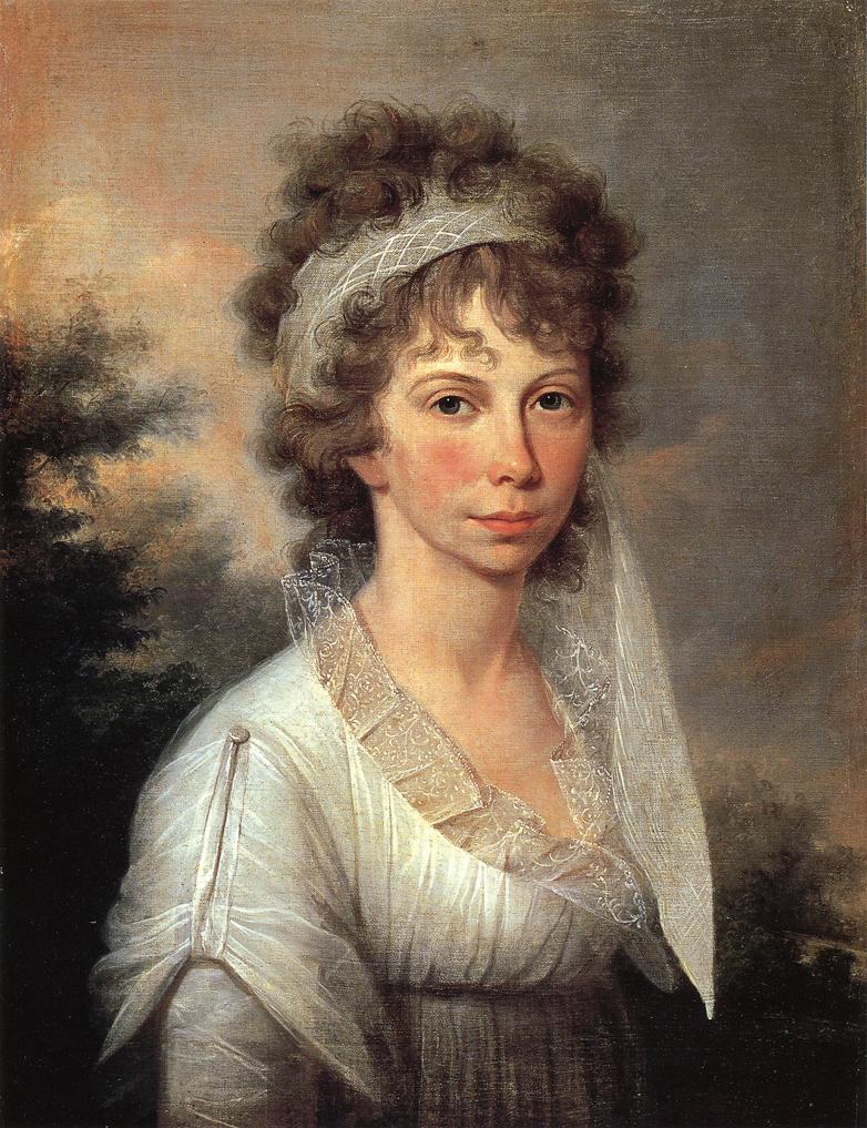 Jane Ramsay Peale, vintage artwork by James Peale, 12x8" (A4) Poster