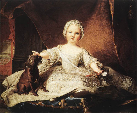 Portrait of Madame Maria Zeffirina, vintage artwork by Jean-Marc Nattier, 12x8" (A4) Poster