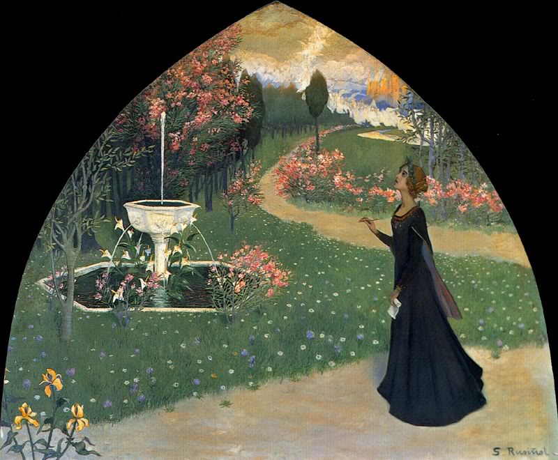 Allegory of Poetry by Santiago Rusinol Prats,A3(16x12")Poster
