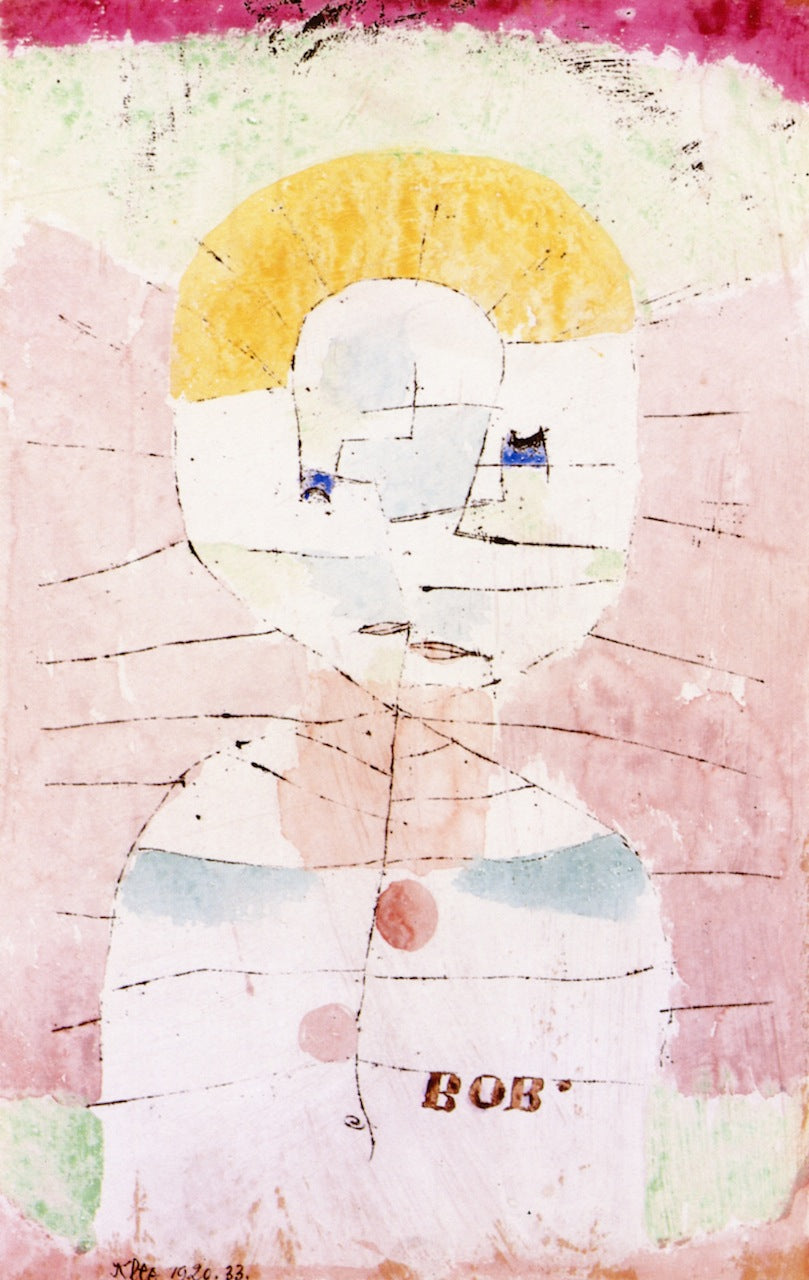 Bob, vintage artwork by Paul Klee, 12x8" (A4) Poster