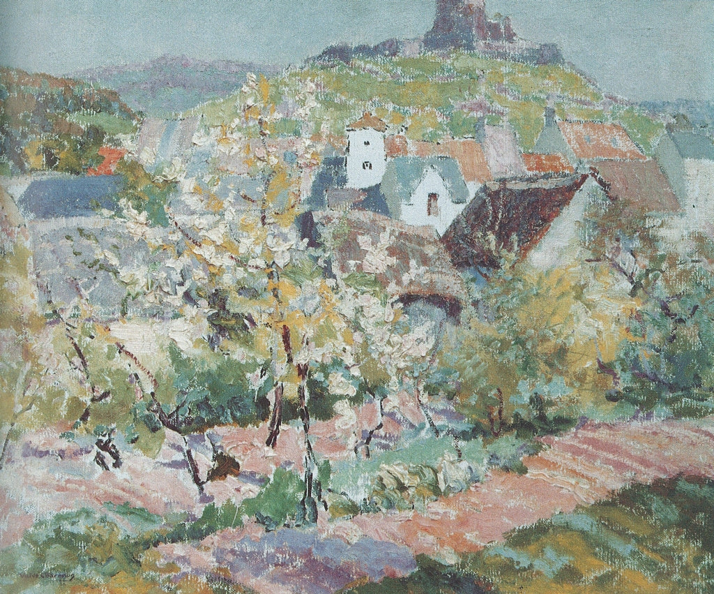 Murols au printemps, vintage artwork by Victor Charreton, 12x8" (A4) Poster