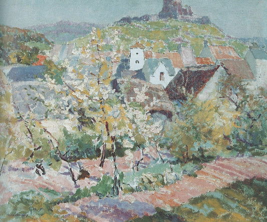 Murols au printemps, vintage artwork by Victor Charreton, 12x8" (A4) Poster