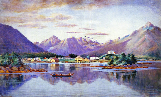 Sitka, Alaska, vintage artwork by Theodore J. Richardson, 12x8" (A4) Poster