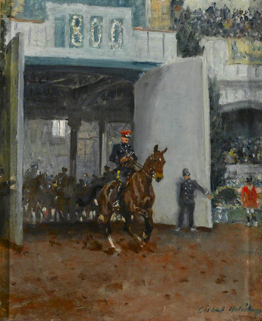 The Start of the Royal Tournament at Olympia, vintage artwork by Gilbert Joseph Holiday, 12x8" (A4) Poster