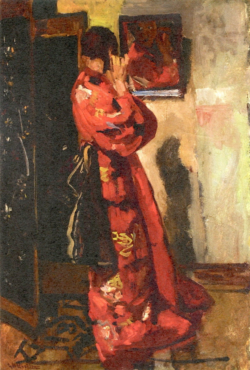Before the Mirror by George Hendrik Breitner,A3(16x12")Poster