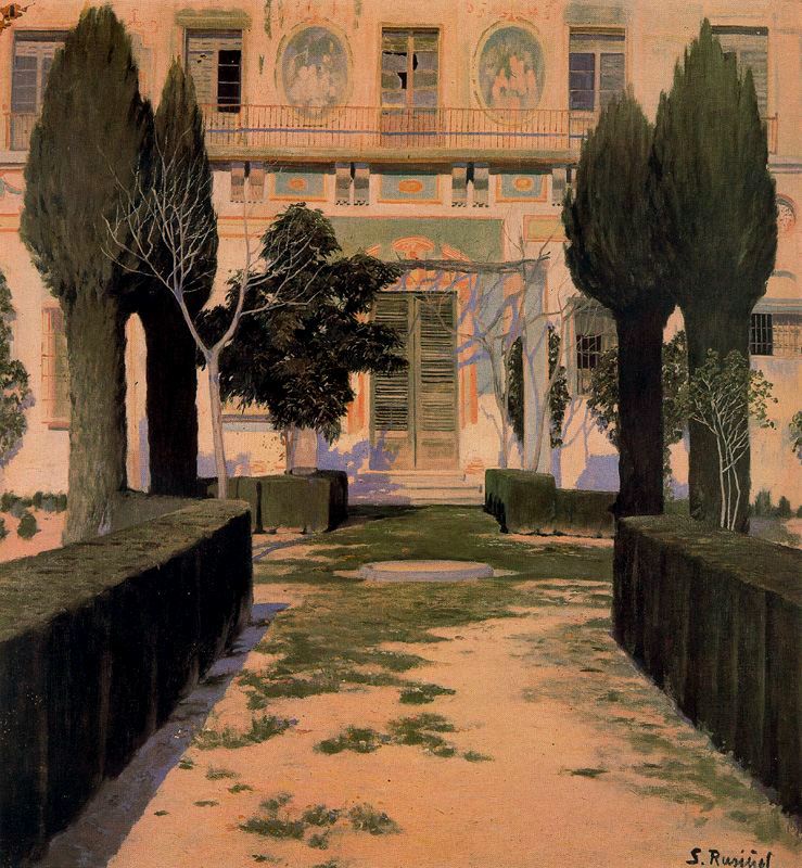 Jardin del Palacio de Viznar by Santiago Rusinol Prats,A3(16x12")Poster