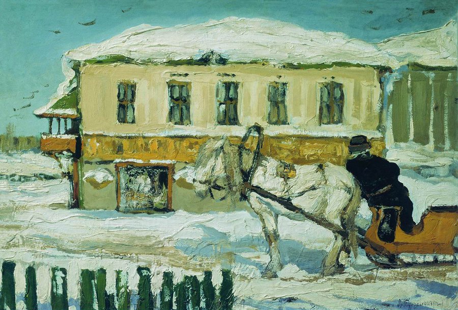 Moscow Cabman by Leonard Turzhansky,16x12(A3) Poster