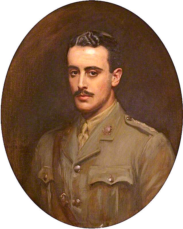Captain Eustace Lyle Gibbs, vintage artwork by Albert Henry Collings, 12x8" (A4) Poster