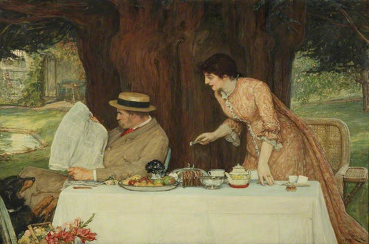 Our First Tiff, vintage artwork by Robert Walker Macbeth, R.A., R.W.S., 12x8" (A4) Poster