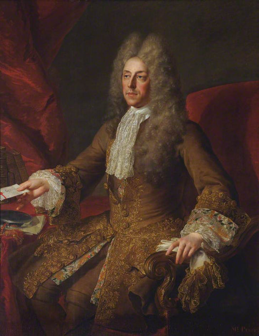 Matthew Prior, Ambassador to France, vintage artwork by Alexis-Simon Belle, 12x8" (A4) Poster