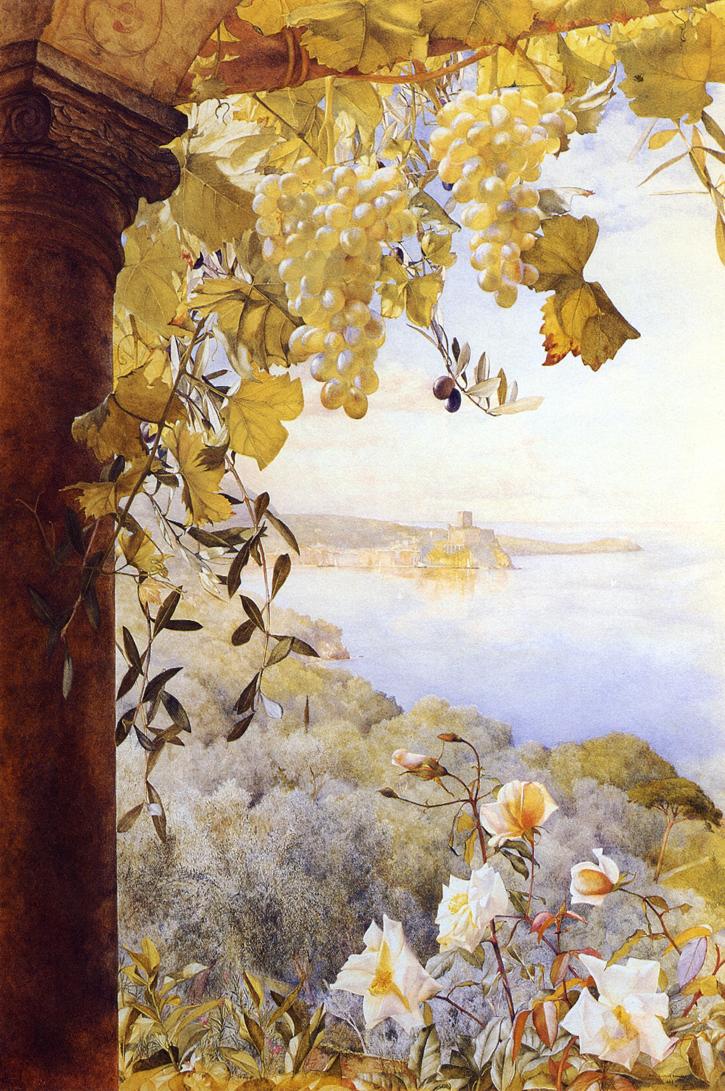 Italy, vintage artwork by Henry Roderick Newman, 12x8" (A4) Poster