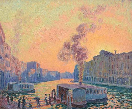Embarkation, Venice, vintage artwork by William Samuel Horton, 12x8" (A4) Poster