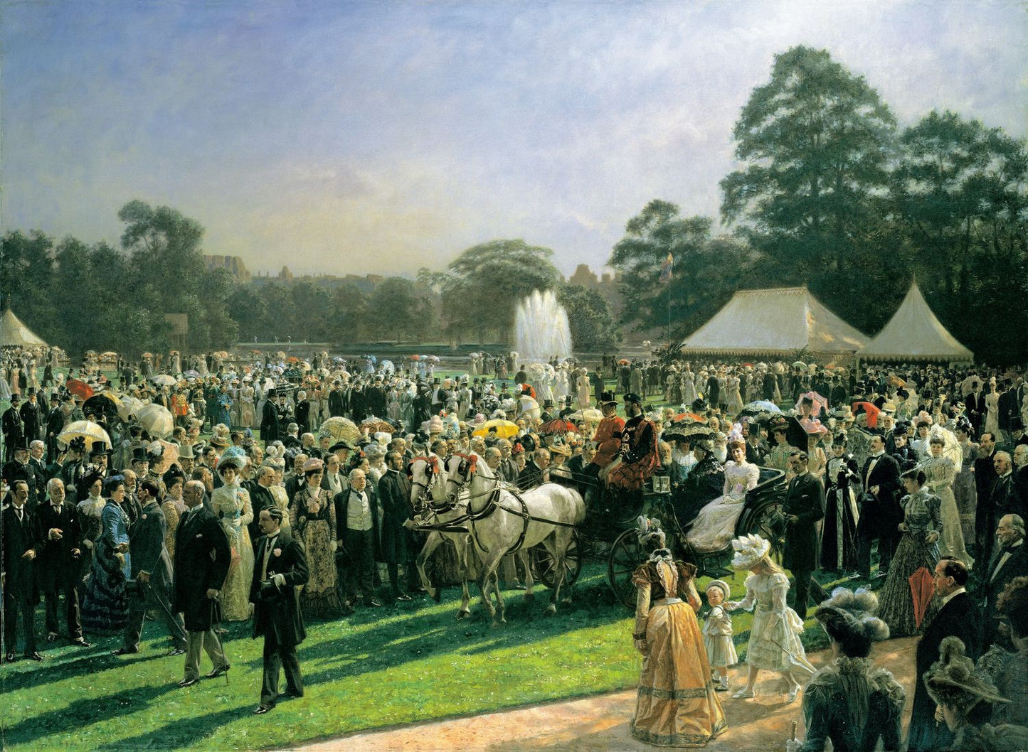 en Party at Buckingham Palace, 28 June 1897 by Laurits Tuxen,A3(16x12")Poster