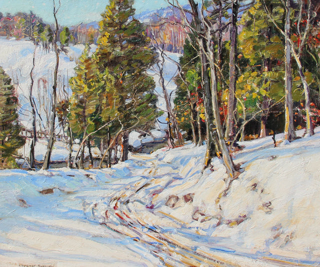 North River Road by George Gardner Symons,A3(16x12")Poster