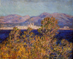 Antibes Seen from the Cape, Mistral Wind, vintage artwork by Claude Monet, 12x8" (A4) Poster