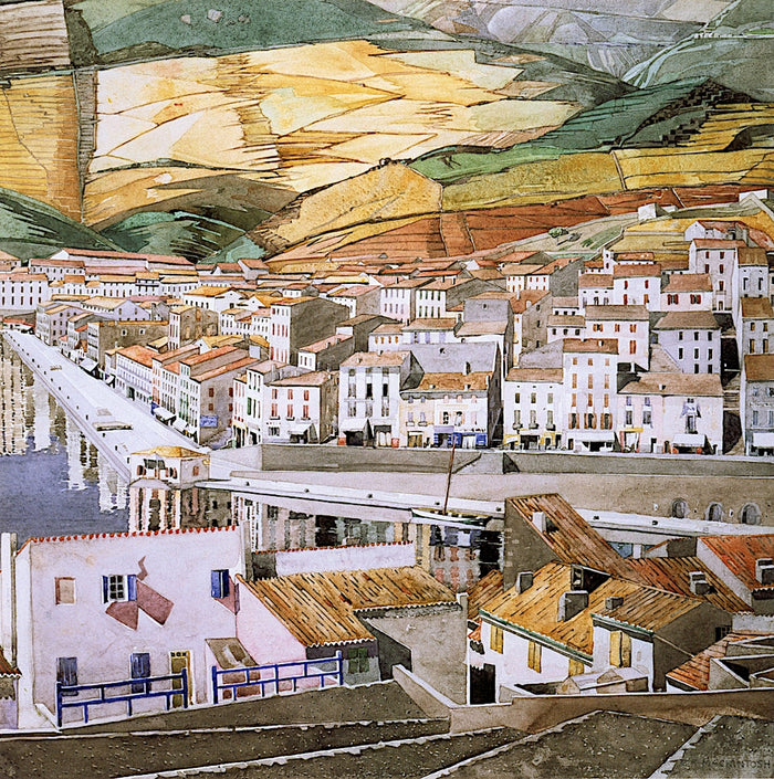 Port Vendres, La Ville by Charles Rennie MacKintosh,A3(16x12