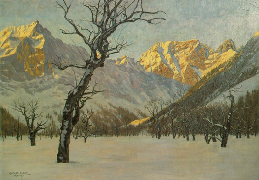 Marzmorgen im Karwendel by Ernst Heinrich Platz,A3(16x12")Poster