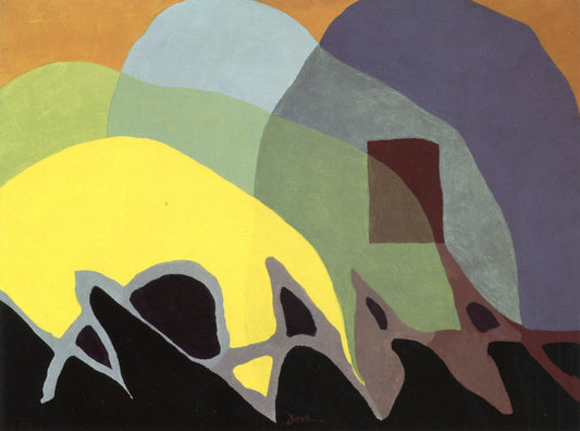 Dancing Willows, vintage artwork by Arthur Dove, 12x8" (A4) Poster