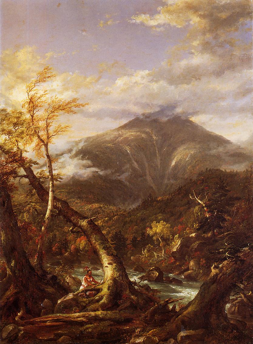 Indian Pass - Tahawus, vintage artwork by Thomas Cole, A3 (16x12") Poster Print
