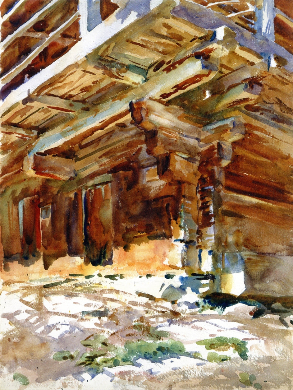 Abriès, vintage artwork by John Singer Sargent, 12x8" (A4) Poster