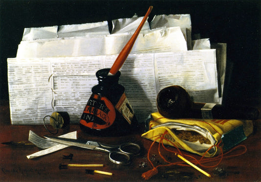 Clippings, vintage artwork by Claude Raguet Hirst, 12x8" (A4) Poster