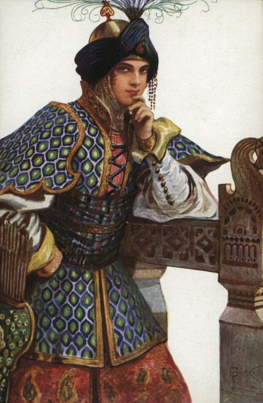 Vasilisa Mikulichna, vintage artwork by Sergei Solomko, 12x8" (A4) Poster