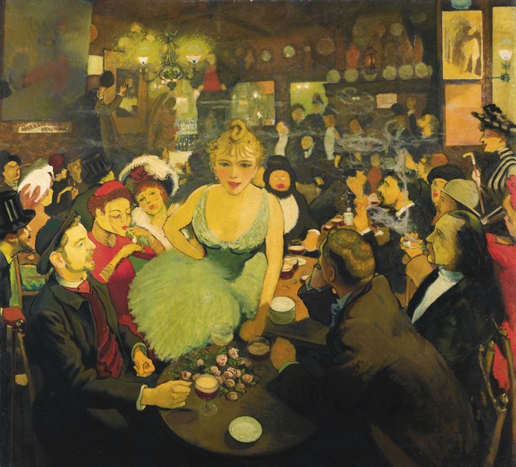 nterieur de Chez Bruant: Le Mirliton by Louis emile Anquetin,A3(16x12")Poster