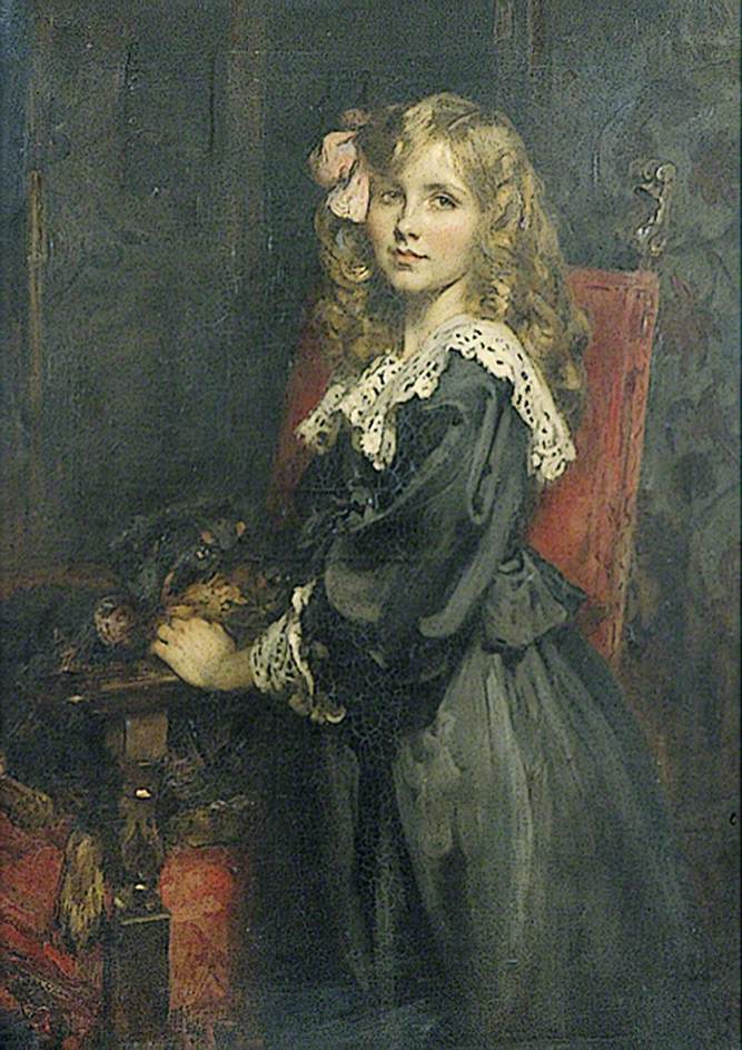 Miss D. L. Smith, vintage artwork by Sir James Jebusa Shannon, 12x8" (A4) Poster