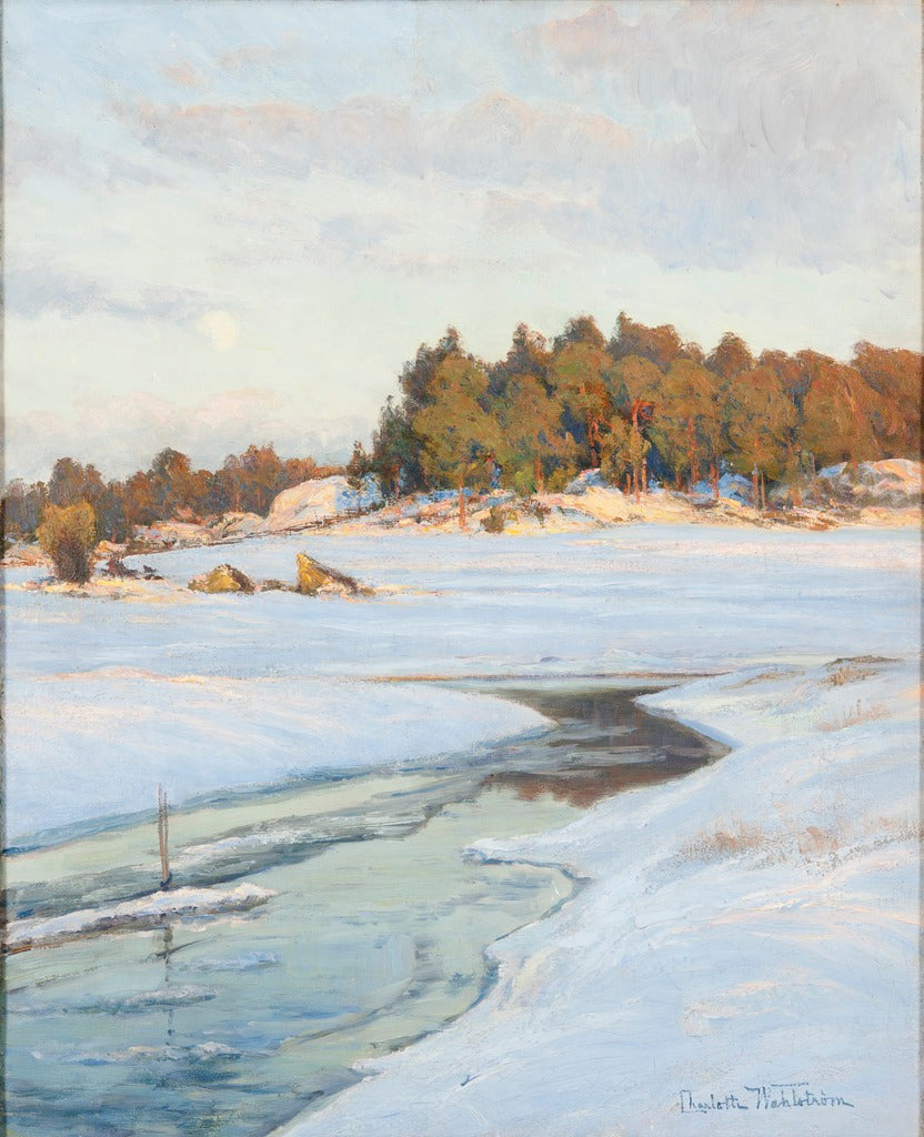 An Evening in March, vintage artwork by Charlotte Wahlstrom, 12x8" (A4) Poster