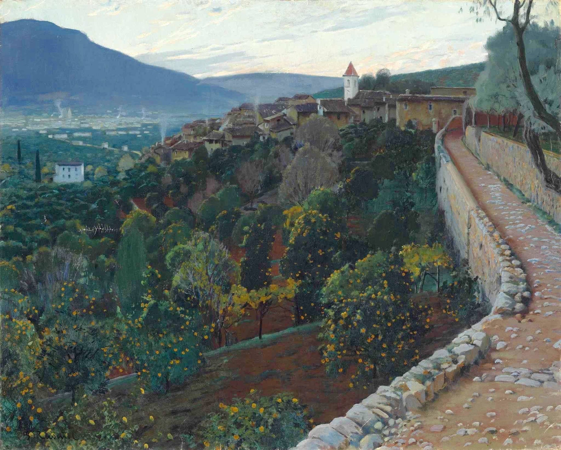 El Poblet, Biniaraix, Majorca by Santiago Rusinol Prats,A3(16x12")Poster