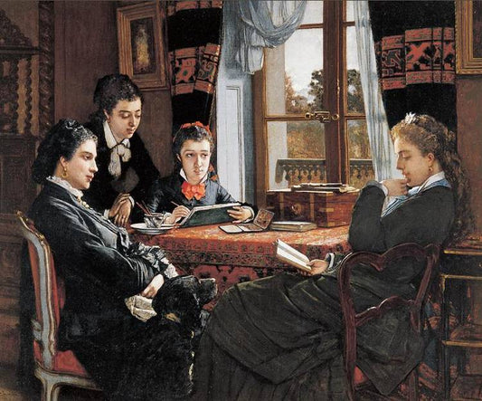 A Young Painter, vintage artwork by Victor Joseph Chavet, A3 (16x12") Poster Print