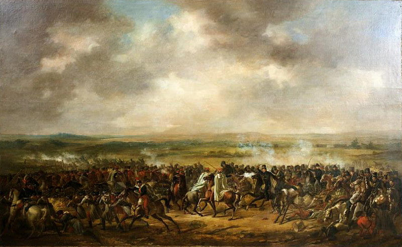 The Battle of Bornhöft, vintage artwork by Per Krafft the Younger, 12x8" (A4) Poster