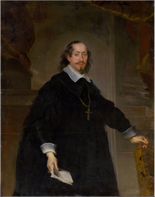 Portrait of Maximilian, Elector and Archbishop of Cologne, vintage artwork by Frans Luyckx, 12x8" (A4) Poster