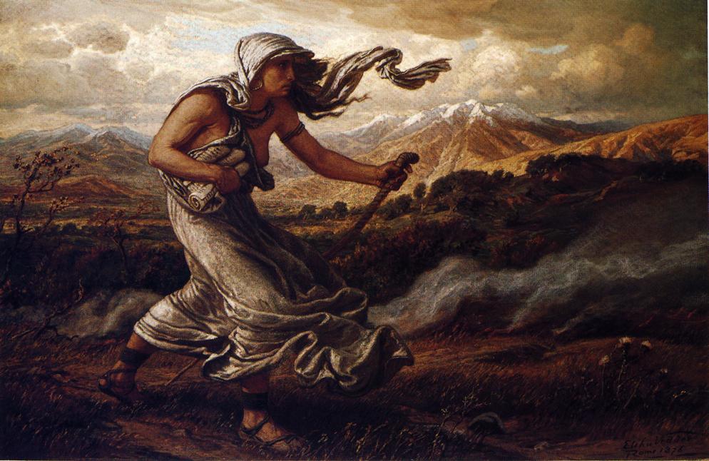 The Cumean Siby l, vintage artwork by Elihu Vedder, 12x8" (A4) Poster