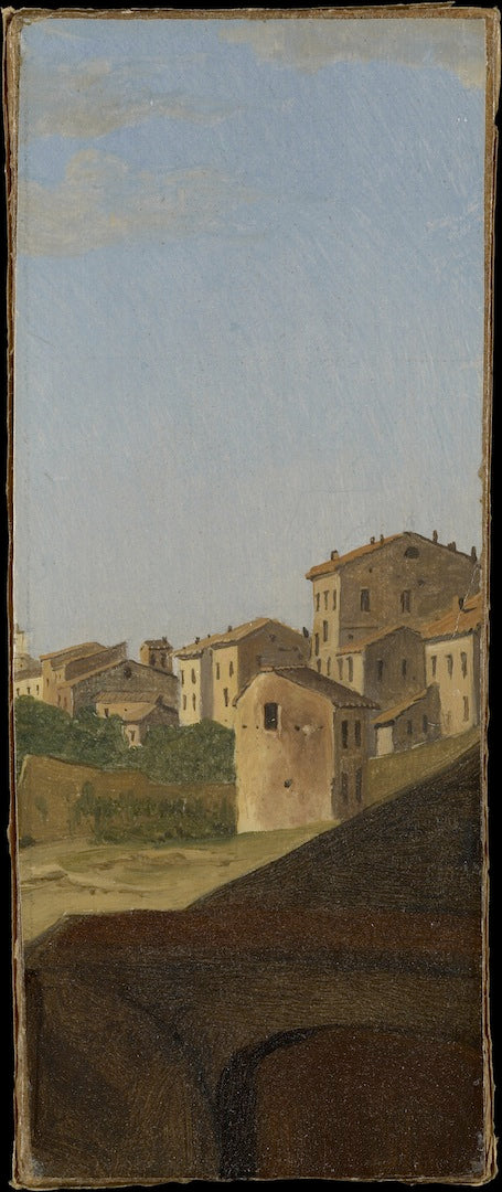 Houses, Rome, vintage artwork by Gustaf Soderberg, A3 (16x12") Poster Print
