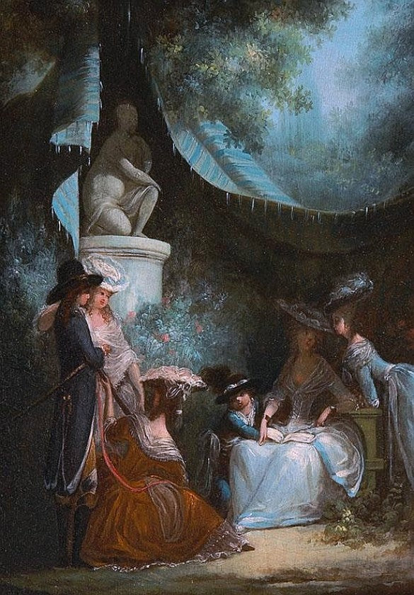 Elegant Party, vintage artwork by Jean-Frederic Schall, 12x8" (A4) Poster