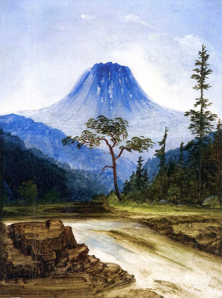 Mount Gausta, vintage artwork by Peder Balke, A3 (16x12") Poster Print