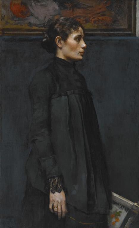 The Embroideress by Gari Melchers,A3(16x12")Poster