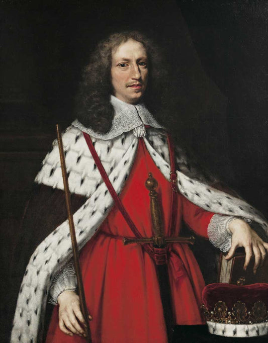 Portrait of a Sovereign, vintage artwork by Justus Sustermans, 12x8" (A4) Poster