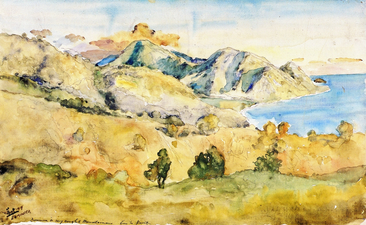 Mountain View, Dominica by George (Pop) Overbury Hart,A3(16x12")Poster