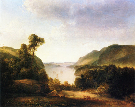 A View of the Hudson, vintage artwork by Thomas Doughty, A3 (16x12") Poster Print