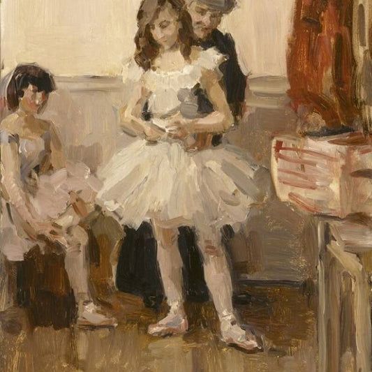 Ballerina Dressing, vintage artwork by Isaac Israels, 12x8" (A4) Poster