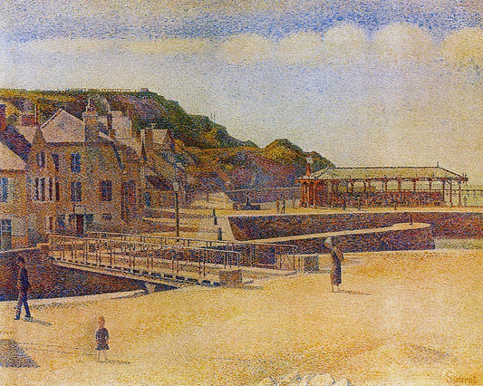 Port-en-Bessin, vintage artwork by Georges Seurat, 12x8" (A4) Poster