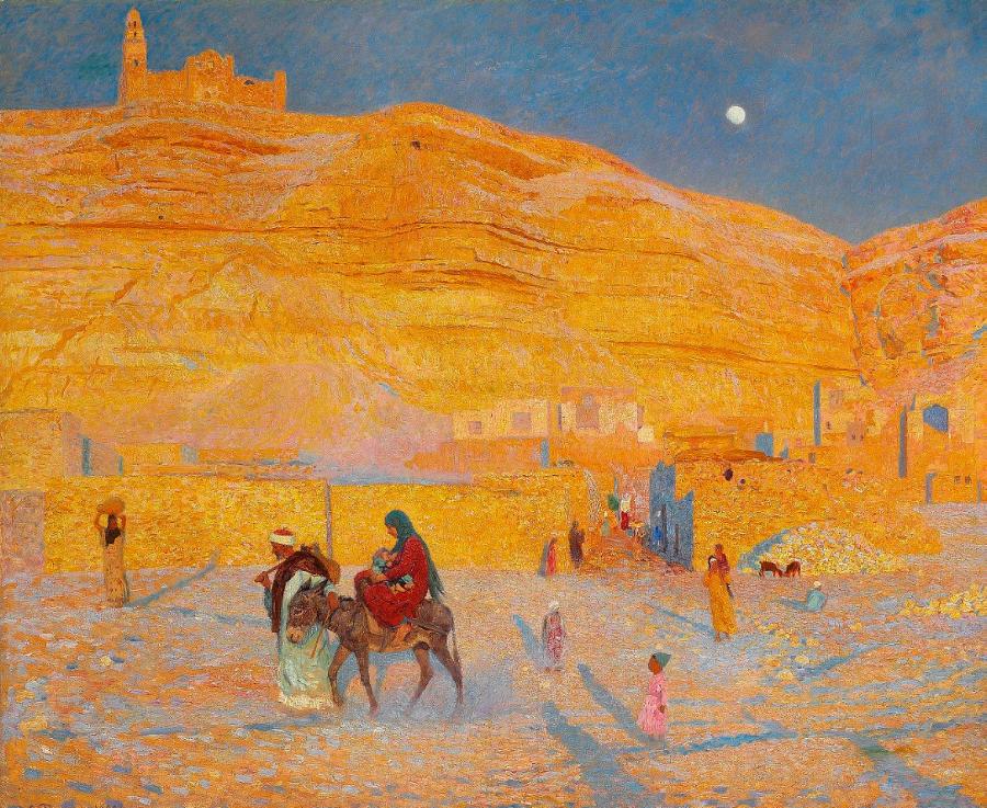 The Flight into Egypt (Flugten til Egypten) by Laurits Tuxen,A3(16x12")Poster
