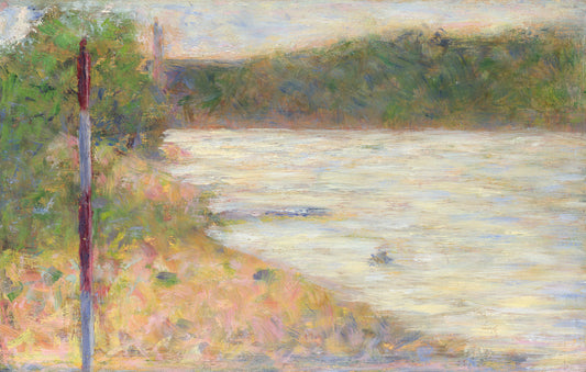 A River Bank, the Seine at Asnieres by Georges Seurat,A3(16x12")Poster